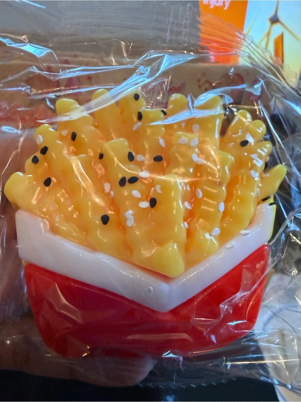 Fun Food Squeeze Toy - Yellow & Red French Fry Stress Toy